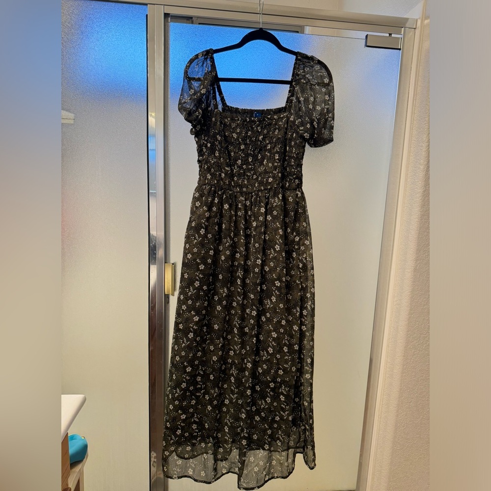 Green Floral Maxi Dress